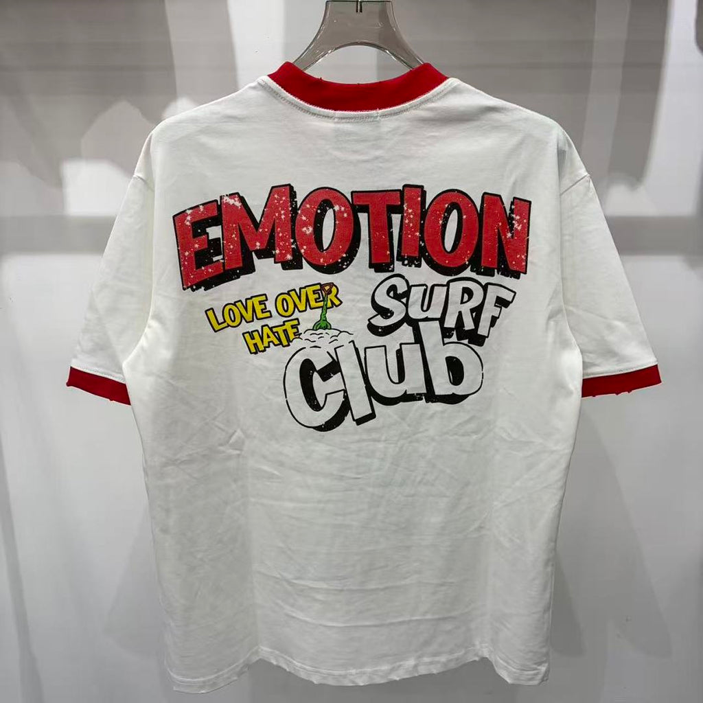Mixed Emotion Contrast Trim Graphic Tee