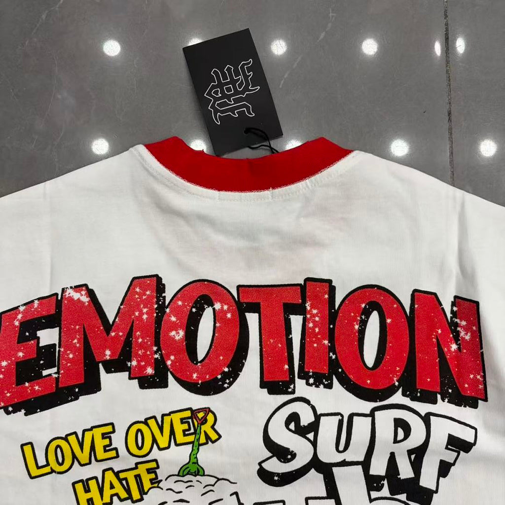 Mixed Emotion Contrast Trim Graphic Tee