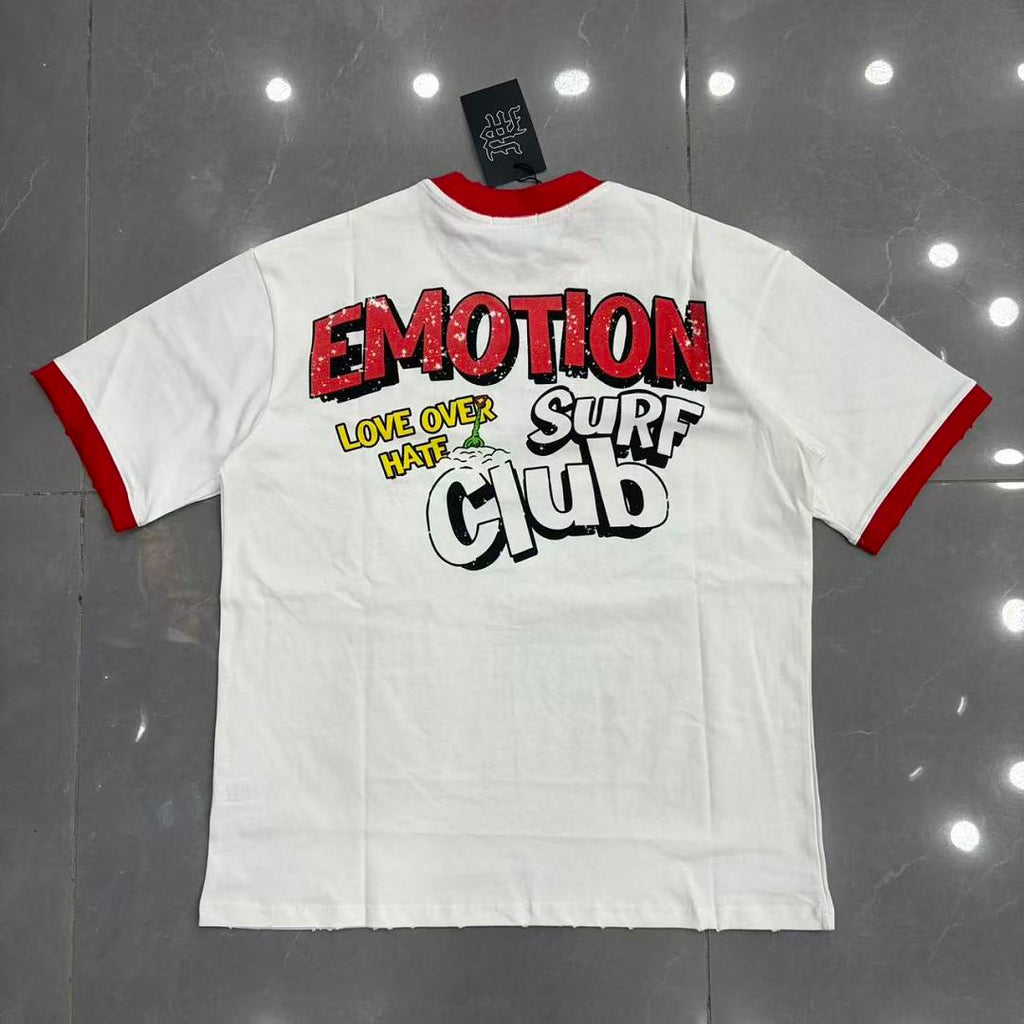 Mixed Emotion Contrast Trim Graphic Tee